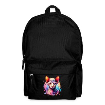Sphynx Cat Motif - Backpack - black - Front