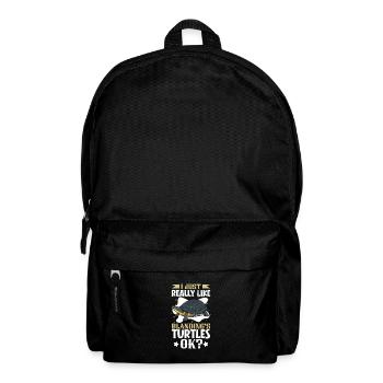 I love my pond turtle - Backpack - black - Front