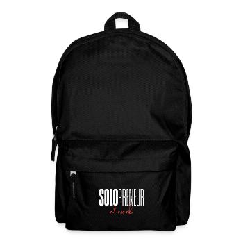 Solopreneur au travail - Sac à dos - noir - Devant