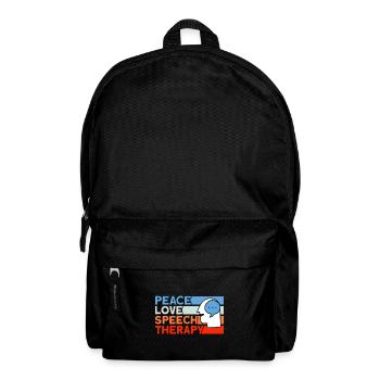 Speech Therapist Speech Therapy Therapy Assistant Geschen - Backpack - black - Front