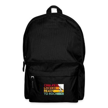 Grimpé Sécurisé Prêt à grimper Velcro - Sac à dos - noir - Devant
