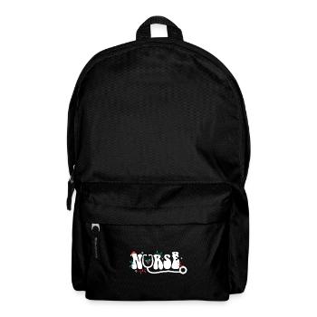 Nurse Christmas Outfit - Backpack - black - Front
