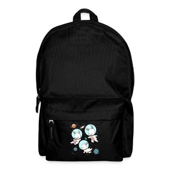 Cadeau espace espace astronaute lapin - Sac à dos - noir - Devant