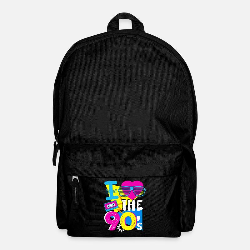 Ich liebe die 90er - 90s Retro Musik Geschenk - Rucksack - Schwarz