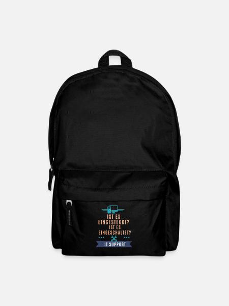 Pc Und Werkzeugsymbol - Tech Support - Rucksack - Schwarz