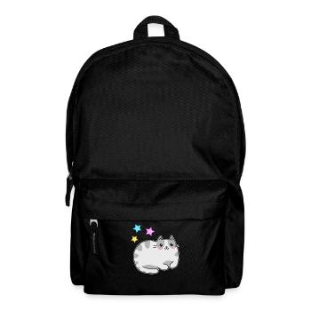 Mignon chat et étoiles kawaii - kawaii - Sac à dos - noir - Devant