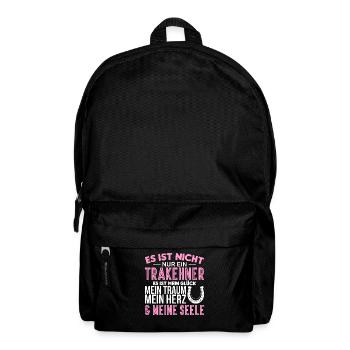 Trakehner Pferdebesitzer Pferde Reiter Geschenk - Rucksack - Schwarz - Vorne