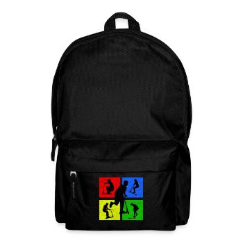 stuntscooter kickscooter Roller Tretroller - Rucksack - Schwarz - Vorne
