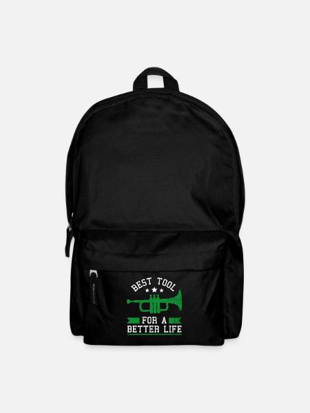 Grünen Trompete - Trompete - Rucksack - Schwarz