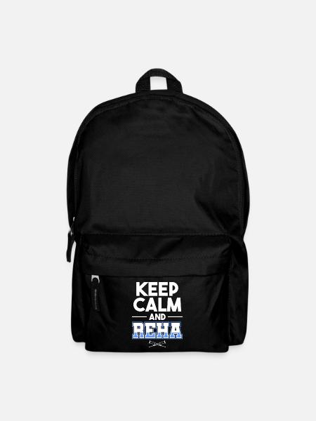 Sportverletzung Knie Krücken Kreuzband Geschenk - Rucksack - Schwarz