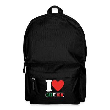 Italy Sizilien Sicilian Palermo - Rucksack - Schwarz - Vorne