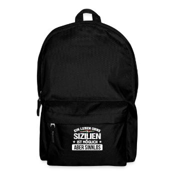 Italy Sicilia Palermo Sicilian - Rucksack - Schwarz - Vorne