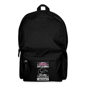 Linedance Country Tanzen Line Dance Geschenk - Rucksack - Schwarz - Vorne