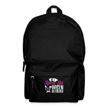 Hüttengaudi Skihaserl Wintersport Skihase Geschenk - Rucksack - Schwarz - Vorne
