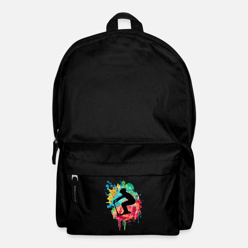 Sportliches Stuntscooter Design - Rucksack - Schwarz