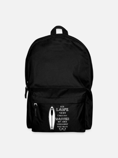 Ich laufe nicht über das Wasser Stand up paddeling - Rucksack - Schwarz