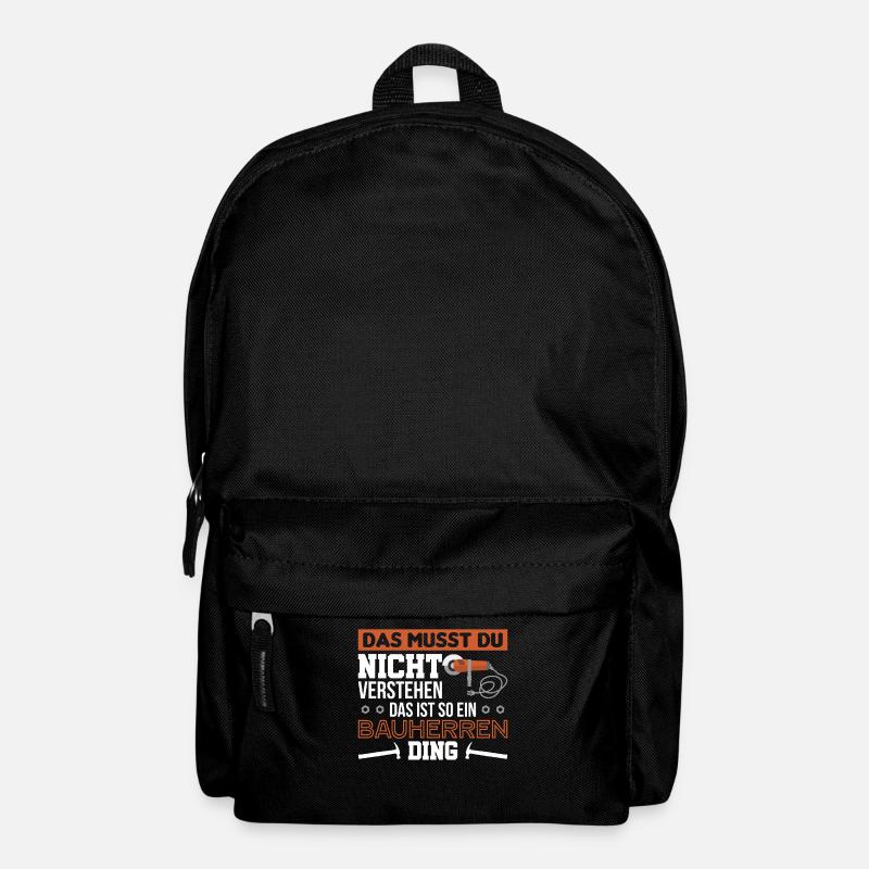 Das Ist So Ein Bauherren Ding Hausbau Bauherr - Rucksack - Schwarz