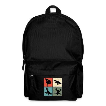 Vintage Breakdancer - Rucksack - Schwarz - Vorne