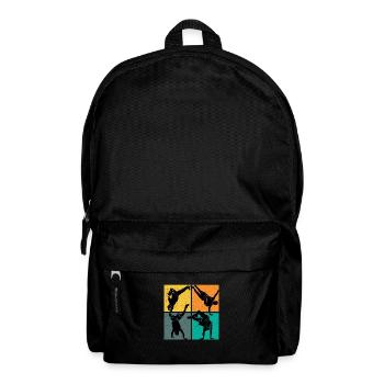 Breakdance dance vintage - Backpack - black - Front