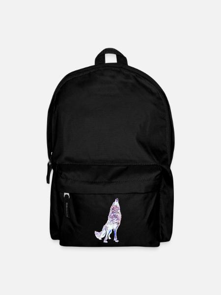 Wolf - Rucksack - Schwarz