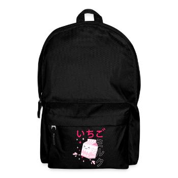 Erdbeermilch, Kawaii, Strawberry Milk - Rucksack - Schwarz - Vorne