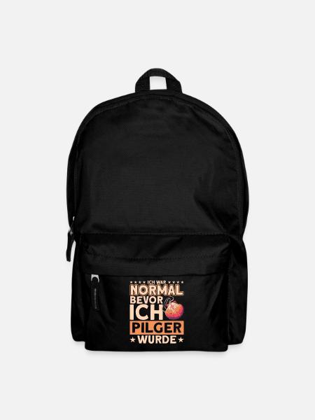 Jakobsweg Pilgern Pilgermuschel Geschenk - Rucksack - Schwarz