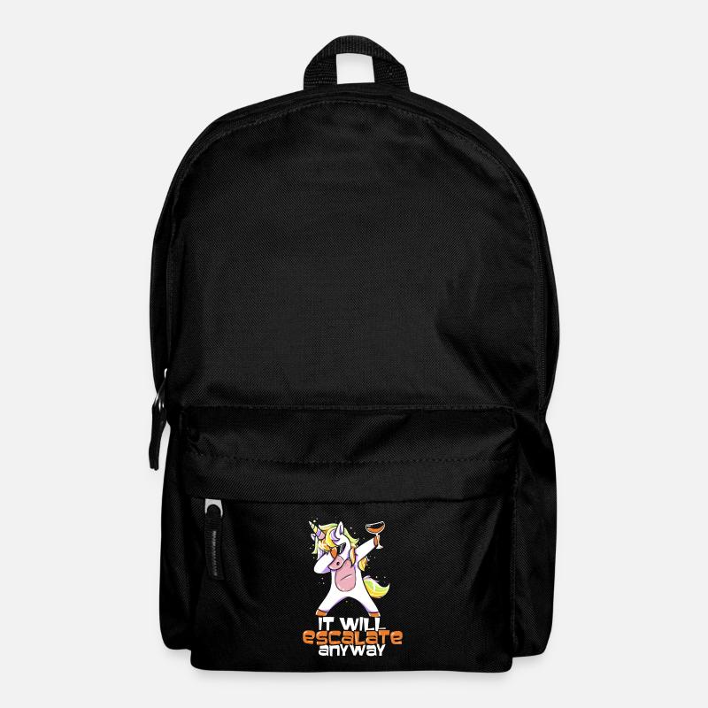Einhorn Unicorn - Rucksack - Schwarz