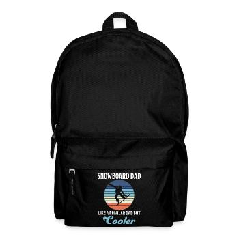Snowboard Dad Lustige Spruch Snowboarding Geschenk - Rucksack - Schwarz - Vorne