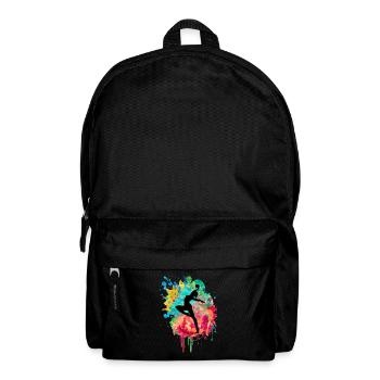 Gymnastique et gymnastique - PopArt Style - Sac à dos - noir - Devant