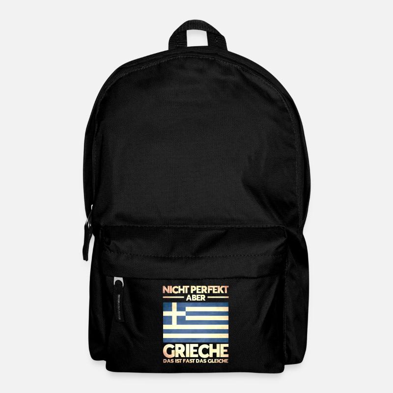 Griechisch Grieche Griechenland Geschenk - Rucksack - Schwarz