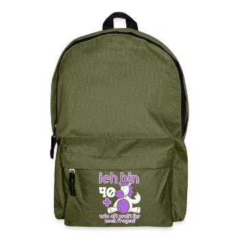41. Geburtstag 41 Jahre Alt - Rucksack - Olivgrün - Vorne