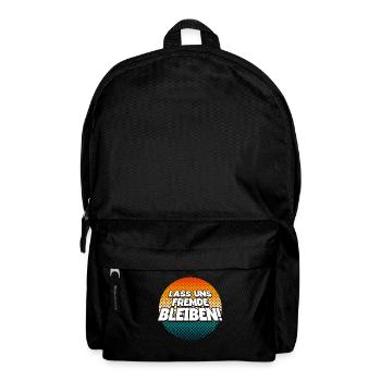 Lass Uns Fremde Bleiben - Rucksack - Schwarz - Vorne