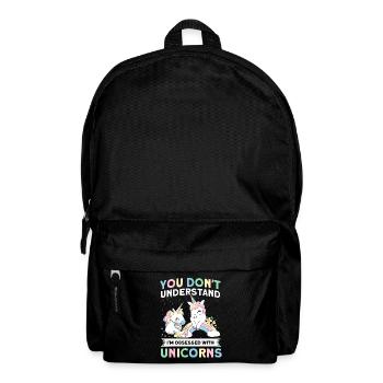 Besessen Drache Einhorn Einhorn Liebhaber - Rucksack - Schwarz - Vorne