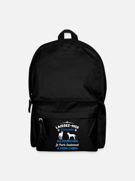 Aujourd'hui Je parle Seulement a Mon Chien - Sac à dos - noir