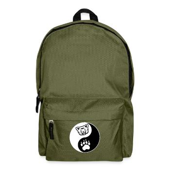 Red Panda Ying Yang - Backpack - olive green - Front