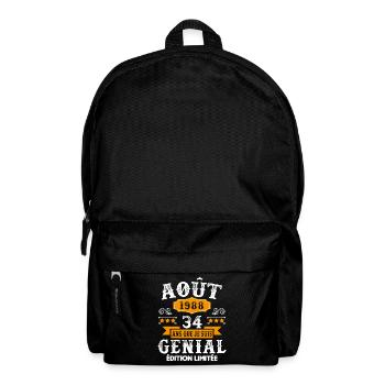34 Ans Anniversaire Vintage Né(e) en Août 1988 - Sac à dos - noir - Devant