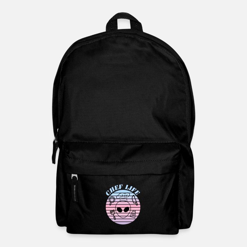 Das Leben eines Kochkochs zur Arbeit - Rucksack - Schwarz