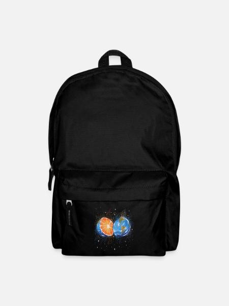 Summer Splashing Orange Earth - Backpack - black
