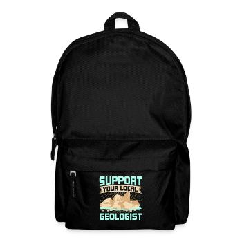 Soutenez votre géologue local - Sac à dos - noir - Devant
