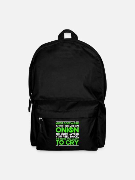 Most Software Is Written Like An Onion Software-En - Backpack - black