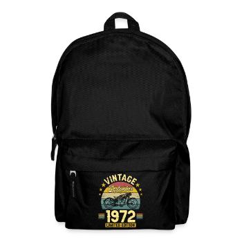 Vintage Septembre 1972 50 Ans Anniversaire - Sac à dos - noir - Devant