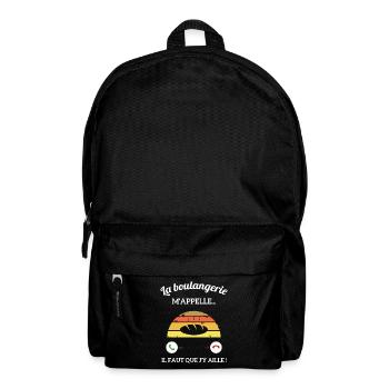 La Boulangerie m'appelle vintage Boulangère femme - Sac à dos - noir - Devant