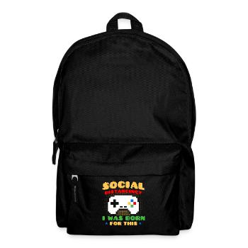 Jeu de hasard Retro Gamer Jeux vidéo Cadeau - Sac à dos - noir - Devant