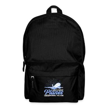 Flugzeug Pilot Flugzeuge Flugzeug Landung Geschenk - Rucksack - Schwarz - Vorne