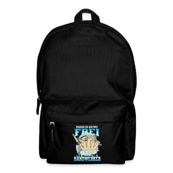 Handwerker Hausmeister haben es eilig - Rucksack - Schwarz - Vorne