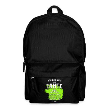 Die Tante hat nichts mit der Erziehung zu tun - Rucksack - Schwarz - Vorne