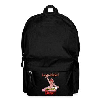 Langschläfer sind nicht Böse Design schlafen - Rucksack - Schwarz - Vorne