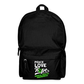 Psychological Awareness Green Loop Depression - Backpack - black - Front