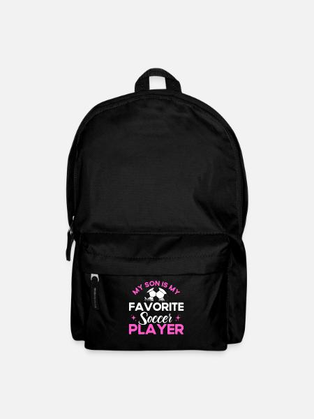 Fußball Mama Mutter Sohn Geschenk - Rucksack - Schwarz