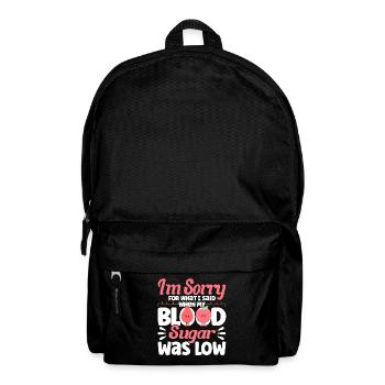 Diabetes Bewusstsein Diabetes heilen Unterstützer - Rucksack - Schwarz - Vorne